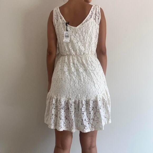 Cream nwt dress lord & taylor XS - Picture 2 of 8